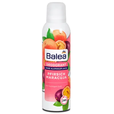 Balea Pfirsich & Maracuja Deodorant Spray 24h (Dezodorant w sprayu `Brzoskwinia i marakuja`)