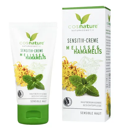 Cosnature Melisse & Hamamelis, Sensitiv Creme (Łagodzący krem do skóry wrażliwej `Melisa i oczar wirginijski`)
