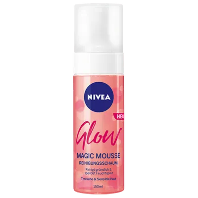 Nivea Glow, Magic Mousse, Reinigungsschaum (Rozświetlająca magiczna pianka)