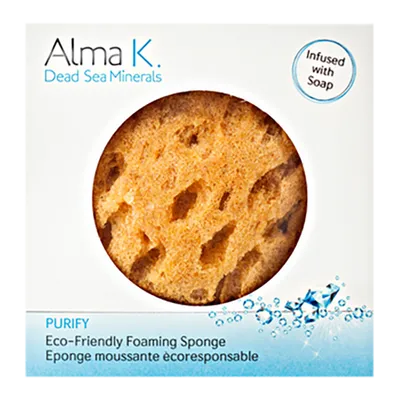 Alma K Purify, Eco-Friendly Foaming Sponge Infused with Soap (Naturalna gąbka z kremem myjącym)