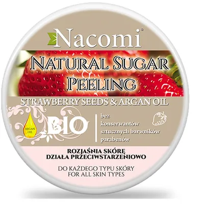 Nacomi Natural Sugar Peeling (Naturalny peeling do ciała z masłem shea)