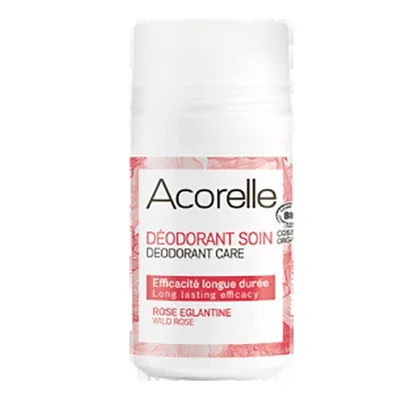 Acorelle Deodorant Roll On BIO Certifie Rose Eglantine (Organiczny dezodorant w kulce `Dzika róża`)
