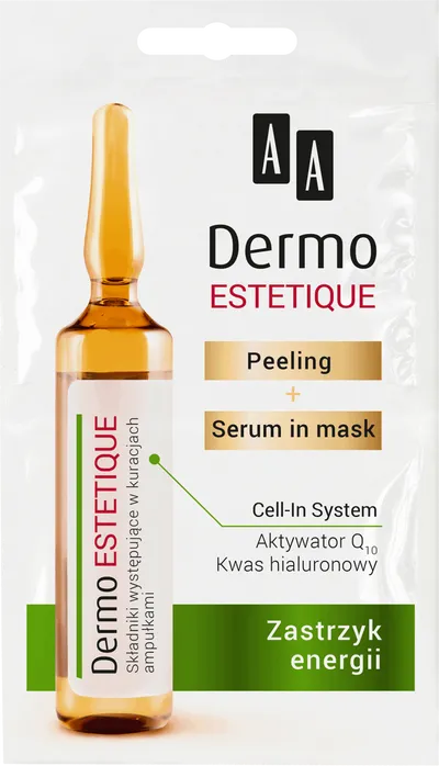 AA Dermo Estetique, Zastrzyk energii, Peeling + serum in mask