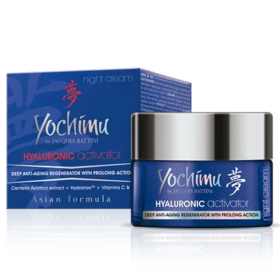Jacques Battini Yochimu by Jacques Battini, Hyaluronic Activator, Deep Anti-aging Regenerator with Prolong Action (Intensywnie nawilżający krem na noc)