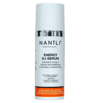 Nanili Energy Ili, Serum Energetyzujące serum witaminowe z kofeiną i adenozyną