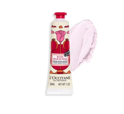 L'Occitane Light Hand Cream Rose & Peach (Lekki krem do rąk Róża & Brzoskwinia)