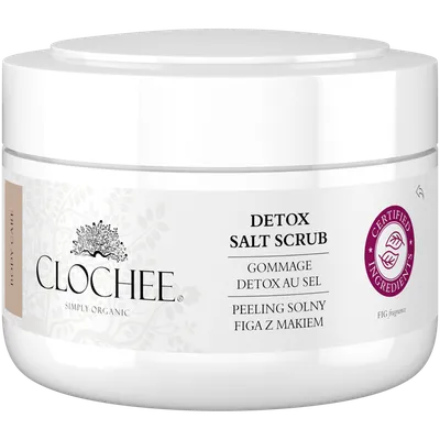 Clochee Detox Salt Scrub (Figa z makiem, Peeling solny do ciała)