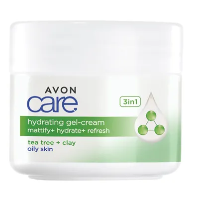 Avon Care, Hydrating Gel - Cream with Tea Tree and Clay (Matujący żel-krem z wit.E)