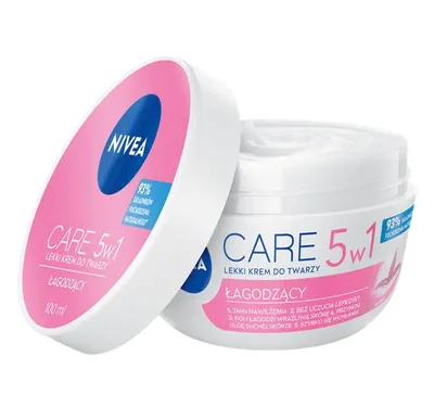 Nivea Care, Łagodzący  lekki krem do twarzy 5w1