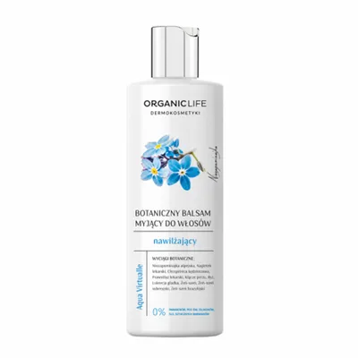 Organic Life Aqua Virtualle, Botaniczny balsam myjący do włosów nawilżający