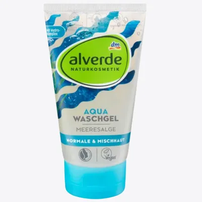 Alverde Aqua, Hydro Waschgel Meeresalge (Żel do mycia twarzy z algami)