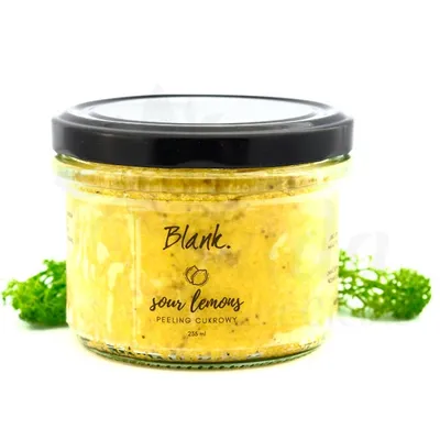 Blank. mydlarnia Sour Lemons Peeling (Kwaśne cytryny, Peeling cukrowy do ciała)