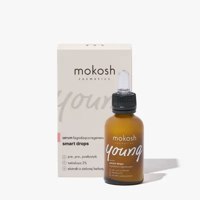 Mokosh Cosmetics Young, Smart Drops, Serum łagodząco-regenerujące