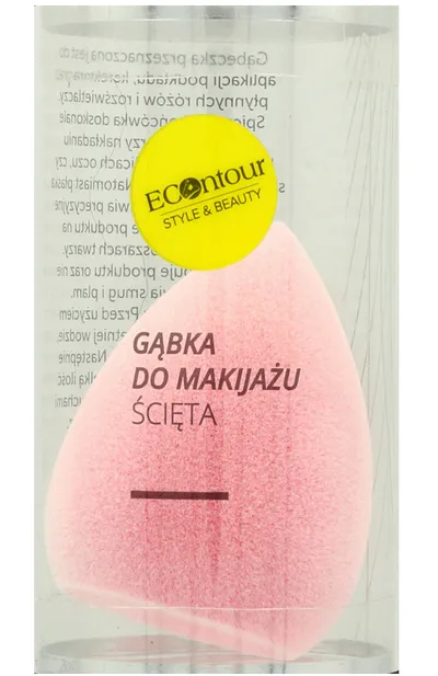 ECOntour Brush Factory Style & Beauty, Gąbka do makijażu ścięta