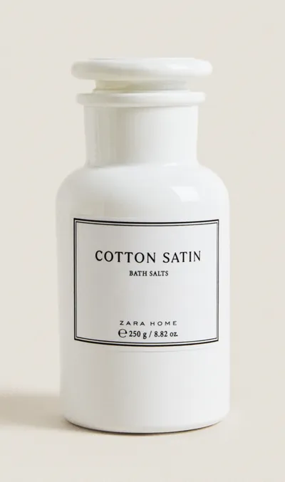 Zara Home, Bath Salts Cotton Satin (Sole do kąpieli)