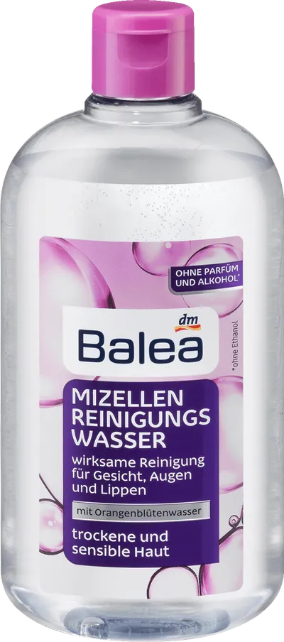 Balea Mizellenreinigungswasser mit Orangenblutenwasser fur Trockene und Sensible Haut (Płyn micelarny do skóry suchej i wrażliwej)