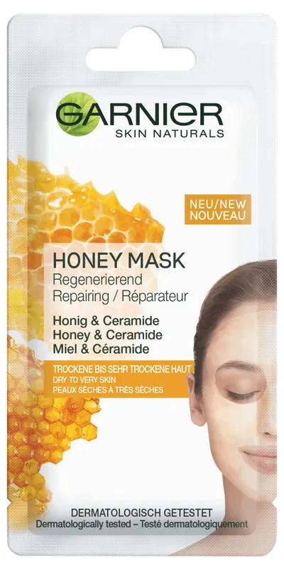 Garnier Skin Active, Repairing, Honey Mask (Odżywcza maseczka z miodem do skóry suchej i bardzo suchej)