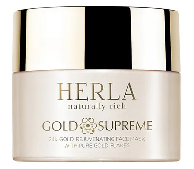 Herla Gold Supreme, 24k Gold Super Rejuvenating with Pure Gold Flakes (Odmładzająca maska do twarzy z płatkami złota)