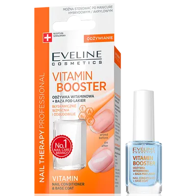 Eveline Cosmetics Vitamin Booster 6w1, Odżywka do paznokci + baza pod lakier