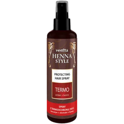 Venita Henna Style, Termo Protecting Hair Spray (Spray z ochroną termiczną do włosów)
