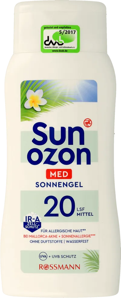 SunOzon Med, Sonnengal LSF 20 (Mleczko do opalania SPF 20)