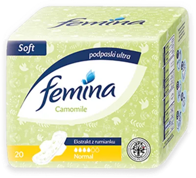 Femina Camomile, Podpaski ultra z ekstraktem z rumianku `Normal`