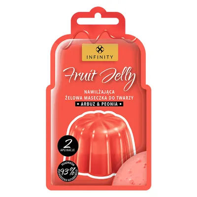 Infinity Fruit Jelly, Nawilżająca maseczka do twarzy `Arbuz & peonia`