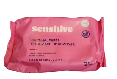 Alvira Sensitive, Eye and Make-up Cleansing Wipes (Chusteczki oczyszczające do oczu i demakijażu)