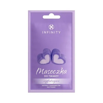 Infinity Maseczka do twarzy wygładzająca `Ekstrakt z marshmallow + niacynamid`