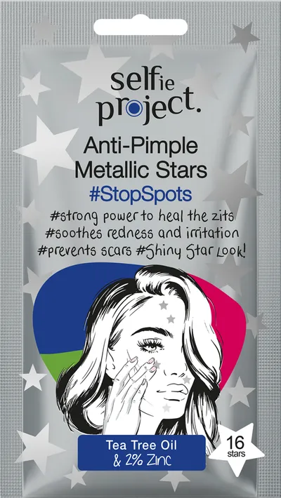 Selfie Project #StopSpots, Anti Pimple Metallic Stars (Metaliczne gwiazdki punktowe przeciw wypryskom)