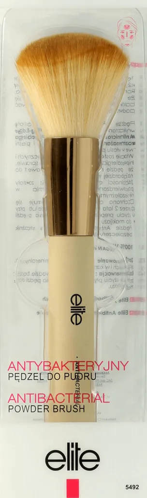 Elite Models Antibacterial Powder Brush nr 5492 (Antybakteryjny pędzel do pudru)
