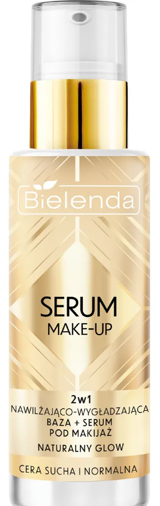 Bielenda Serum Make-Up, 2w1 Nawilżająco-wygładzająca baza + serum pod makijaż `Naturalny Glow`