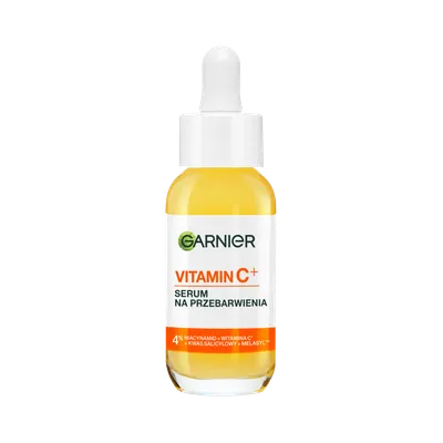 Garnier Vitamin C+ Serum na przebarwienia 4% Niacynamid + Witamina Cg* + Kwas salicylowy + Melasyl™