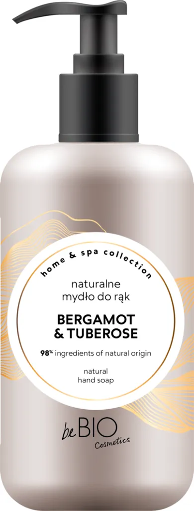 beBIO Home & Spa Collection, Bergamot & Tuberose, Naturalne mydło do rąk