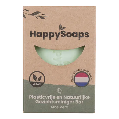 HappySoaps Facial Cleanser Bar Aloe Vera (Mydło do twarzy w kostce)