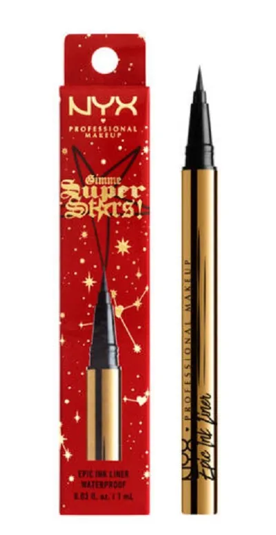 NYX Professional Makeup Gimme Super Stars, Epic Ink Eyeliner (Wodoodporny eyeliner)