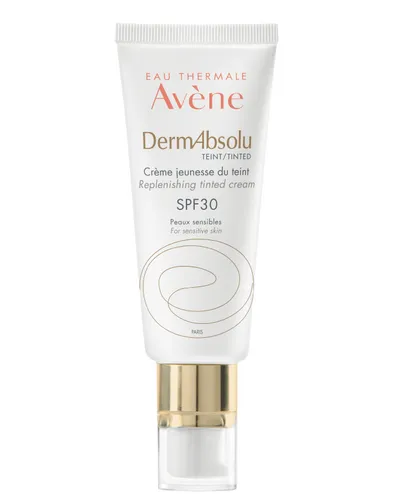 Eau Thermale Avène DermAbsolu Teint, Creme Jeunesse de Teint SPF 30 [Replenishing Tinted Cream SPF 30] (Przywracający gęstość skóry koloryzujący krem do twarzy)