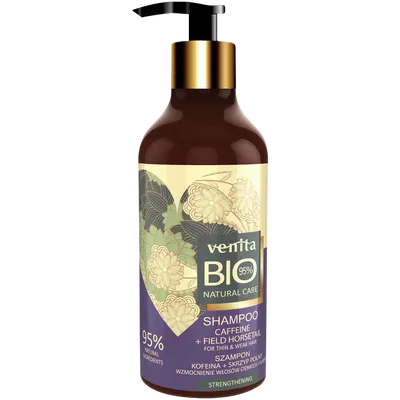 Venita Bio Natural Care, Wzmacniający szampon do włosów `Kofeina i skrzyp polny`