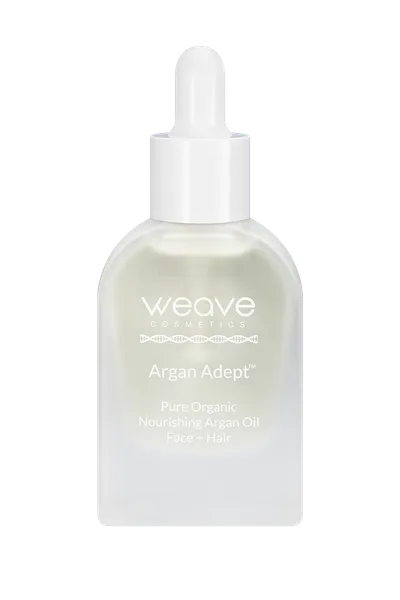 Weave Cosmetics Argan Adept, Pure Organic Nourishing Argan Oil Face+Hair (Zimnotłoczony organiczny olejek arganowy do twarzy i włosów)