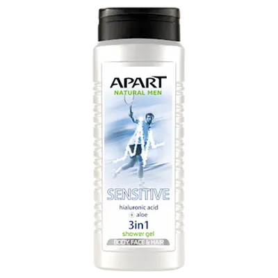 Apart Natural Men, Żel pod prysznic 3 w 1 dla mężczyzn `Sensitive`