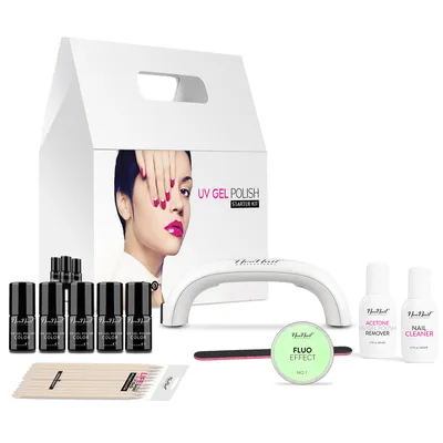 NeoNail UV Gel Polish, Starter Kit (Zestaw startowy do hybryd)