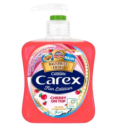 Carex Fun Editions, Cherry on Top Caring Hand Wash Antibacterial (Antybakteryjne mydło do rąk)