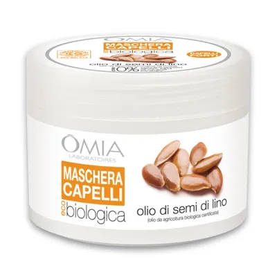 Omia Laboratoires Maschera Capelli Olio di Semi di Lino (Maska do włosów z olejem z siemienia lnianego)