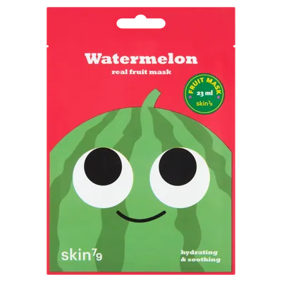 SKIN79 Hydrating & Soothing Watermelon Real Fruit Mask (Kojąca arbuzowa maska w płacie do twarzy)