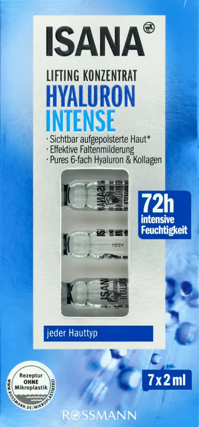 Isana Hyaluron Intense, Lifting Konzentrat (Koncentrat liftingujący ampułki)