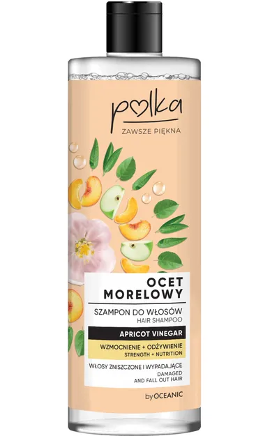 Polka Ocet Morelowy, Szampon do włosów `Wzmocnienie i odżywienie`