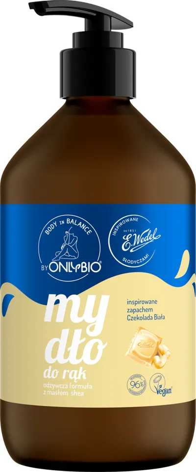 OnlyBio OnlyBio x Wedel, Body In Balance, Czekolada Biała, Mydło do rąk