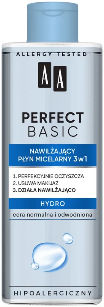 AA Perfect Basic, Nawilżający płyn micelarny 3 w 1 `Hydro`