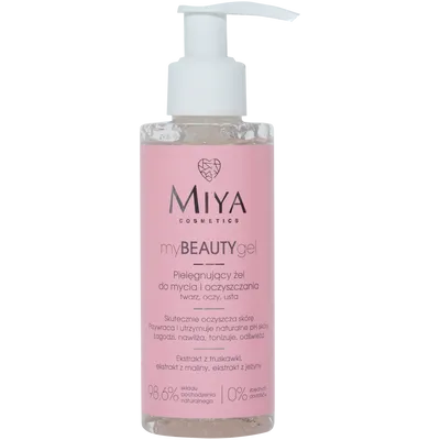 Miya Cosmetics myBEAUTYgel, Pielęgnujący żel do mycia i oczyszczania twarz, oczy, usta