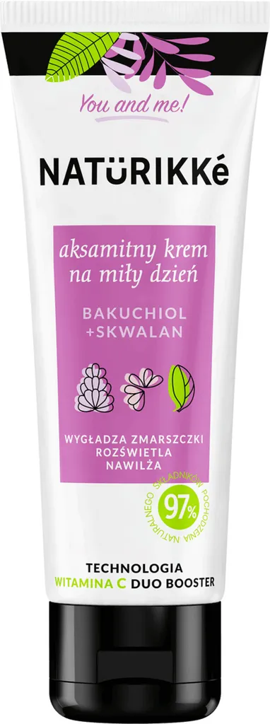 Naturikke Aksamitny krem na miły dzień `Bakuchiol + skwalan`